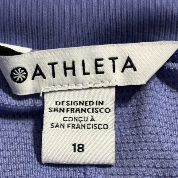 Athleta Purple Skort Women’s Size 18 Built-In Shorts Pockets Activewear - Picture 8 of 10